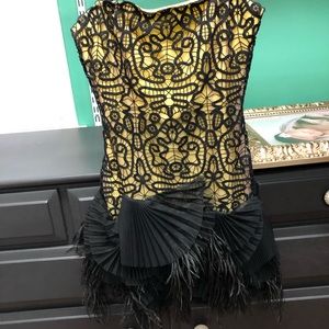 Stunning, unique BCBG runway dress